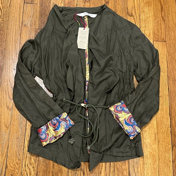 Elegant Olive Green Women's Cardigan - Picture 1 of 7